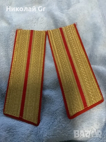 Офицерски презрамки от епохата на СССР 1975 години цена за 2 броя, снимка 3 - Колекции - 53029729