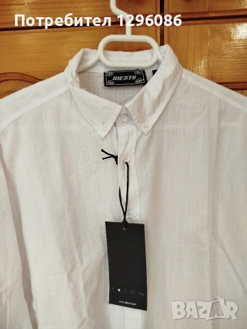 Нова мъжка ленена риза, снимка 2 - Ризи - 53928470