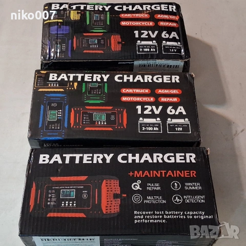 зарядно за акумулатор на кола-мотор-автомобил-ван-джип-бус, снимка 9 - Аксесоари и консумативи - 53711612