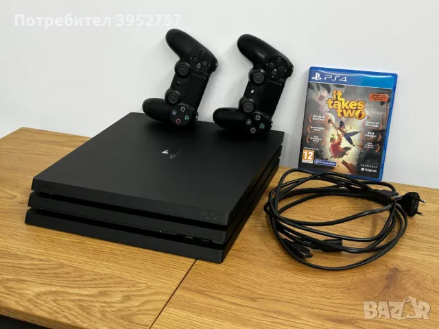 PlayStation 4 PRO 1TB + 2 Джойстика + It Takes Two Игра Плейстейшън 4 ПРО, снимка 1 - PlayStation конзоли - 48672890