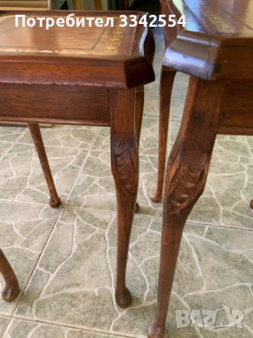 МАСА МАСИЧКА МАСИЧКИ ТИП ЗИГОН В СТИЛ ЧИПЪНДЕЙЛ-3 БР., снимка 7 - Антикварни и старинни предмети - 50847017