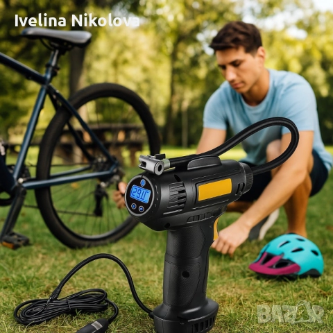 Безжичен дигитален компресор за автомобил, снимка 3 - Аксесоари и консумативи - 51552366