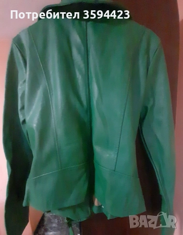 Красиво кожено яке, снимка 4 - Якета - 53907041