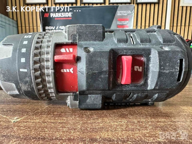 Акумулаторен винтоверт Parkside Performance PBSAP 20-Li A1 с батерия и зарядно, снимка 5 - Винтоверти - 53874664