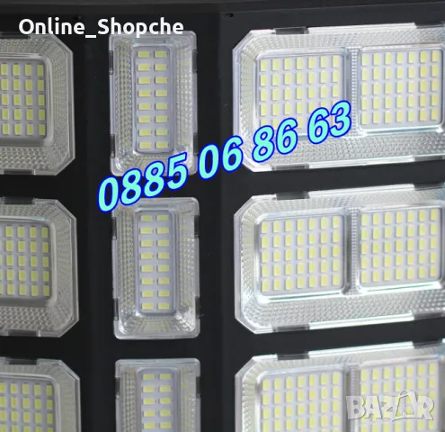 Улична соларна LED лампа 1400W, градинска соларна лампа с 25 секции, снимка 5 - Лед осветление - 50297208