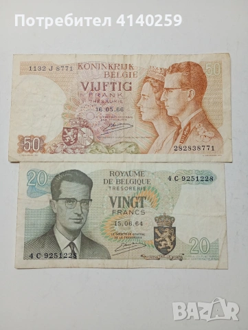 БЕЛГИЯ БАНКНОТИ 