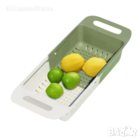 Универсална разтегателна поставка за мивка – здрав и практичен отцедник