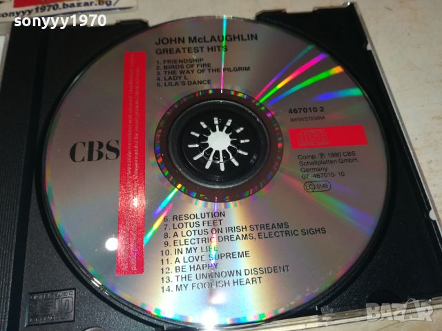 JOHN McLAUGHLIN CD 1505241307, снимка 10 - CD дискове - 45745529