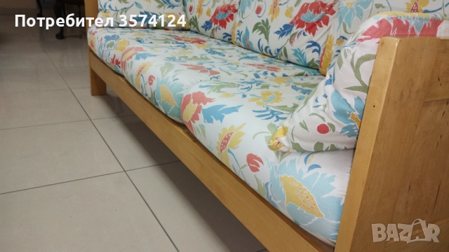 Шарено диванче , снимка 5 - Дивани и мека мебел - 52409132