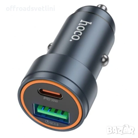 Зарядно за Кола USB Type C PD30W QC30 30W с Кабел Type C към Type C, снимка 4 - Аксесоари и консумативи - 53057854