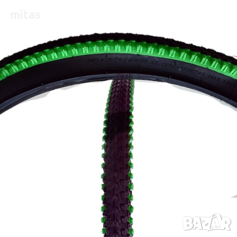 Външна гума за велосипед JURNEU (26 х 1.95) Цветни ивици, снимка 5 - Части за велосипеди - 21819930