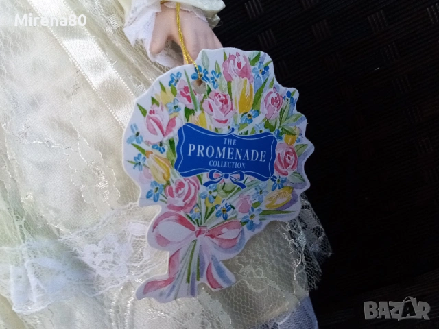 Колекционерска порцеланова кукла - булка - нова !, снимка 4 - Колекции - 53714003