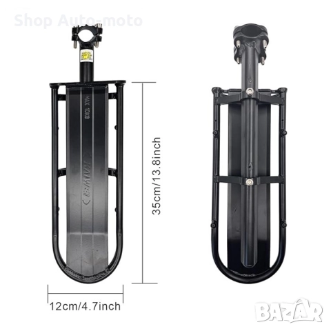 Алуминиев багажник за велосипед Automat – Лек и здрав, до 10 кг товароносимост, снимка 5 - Аксесоари за велосипеди - 51620792