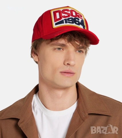 НОВА Dsquared2 DSQ2 1964 Червена Шапка с козирка ОРИГИНАЛ Рядка с етикети, снимка 5 - Шапки - 53728677