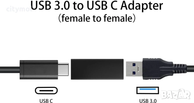 USB 3.0 F към TYPE C F адаптер, снимка 2 - Други - 51740835