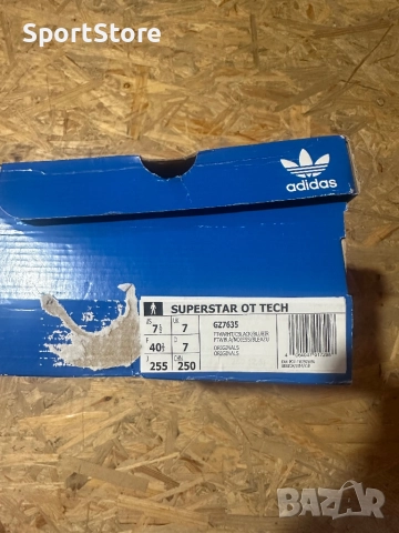 Adidas Originals Superstar OT Tech Shoes White / Black GZ7635 Men's, снимка 10 - Ежедневни обувки - 51784924