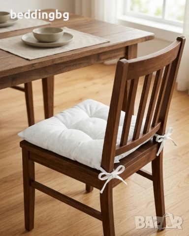 Комфортни Възглавници за Стол (Седалки) – 100% Памук | Българско Производство, снимка 6 - Възглавници - 53752740