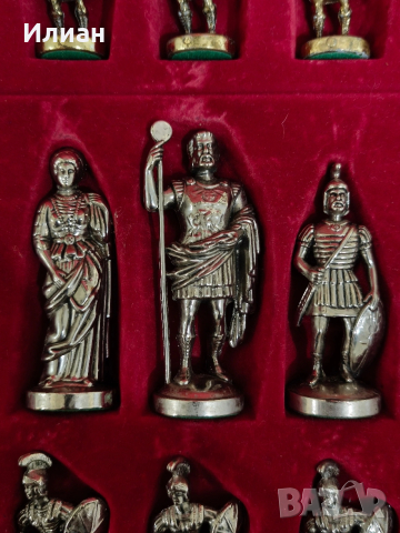 Колекционерски бронзов шах Manopoulos гръцко/римска тематика, снимка 6 - Колекции - 53499320