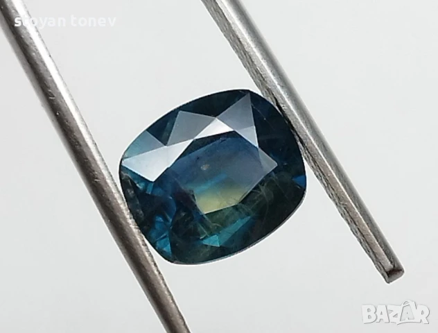 Сапфир с цвета на Карибите - 1.50кт.! Нов!, снимка 8 - Пръстени - 47267772