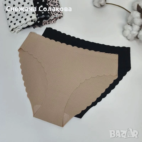 Комплект от 5 броя безшевни памучни бикини , снимка 4 - Бельо - 53081198