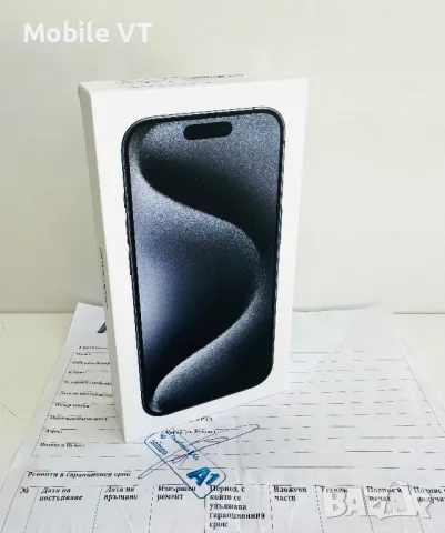 НОВ! iPhone 15 Pro 256GB Blue Titanium 2г.ГАРАНЦИЯ!, снимка 1 - Apple iPhone - 48007095