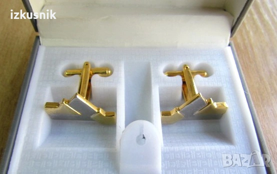 Винтидж копчета за ръкавели с позлата, снимка 2 - Бижутерийни комплекти - 53564166