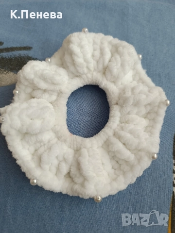 Плетени скрънчита , снимка 7 - Аксесоари за коса - 52129921