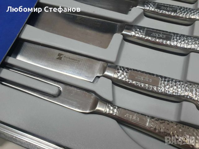 Комплект ножове Zepter , снимка 3 - Прибори за хранене, готвене и сервиране - 46415086