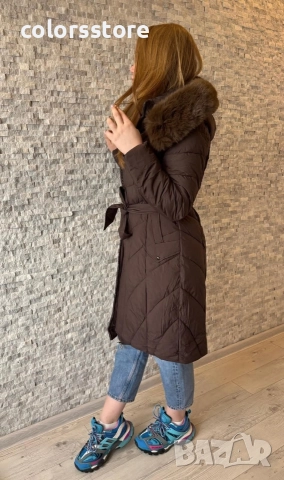 Дамско зимно яке с качулка кодVL82F, снимка 3 - Якета - 44817136