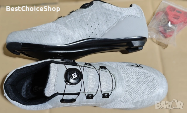 Велосипедни обувки, свръх леки, съвместими с Peloton & Look SPD-SL №47, снимка 4 - Аксесоари за велосипеди - 53091830