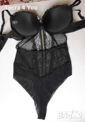 MED луксозно черно боди 75В размер, снимка 10 - Бельо - 53640064
