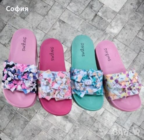 Дамски плажни чехли с уникален цветен дизайн за весело и ярко лятно настроение, снимка 3 - Чехли - 45408207