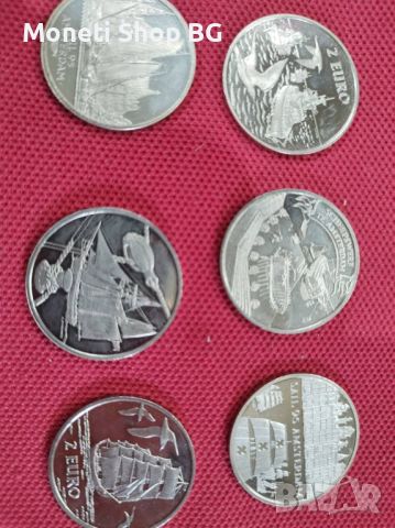 Колекция от 2 и 6 Евро на тема кораби, снимка 5 - Нумизматика и бонистика - 46415120
