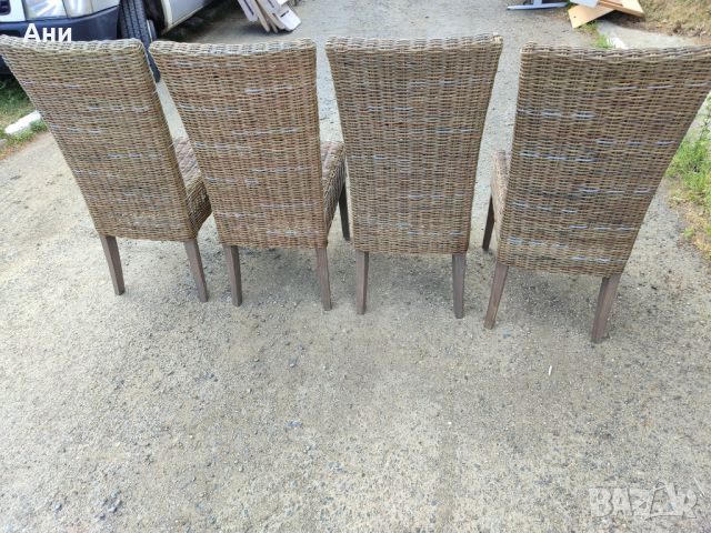 Ратанови столове , снимка 4 - Столове - 45602229