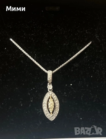 Италиянско колие със естествени диаманти