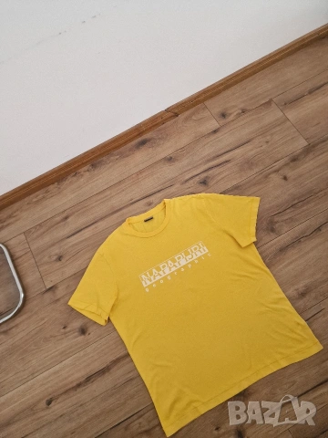 Страхотна мъжка тениска голям размер NAPAPIJRI размер 3XL, снимка 4 - Тениски - 53633484