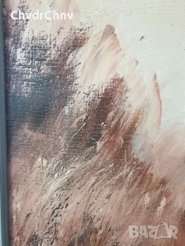 Folke Larsson 82х67см/голяма стара шведска картина масло върху платно/дете-момче/дървена рамка, снимка 6 - Картини - 52364458