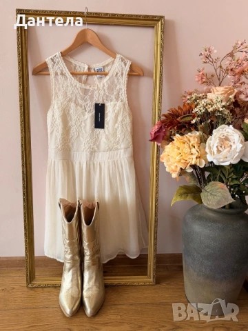 Златни каубойски ботуши, снимка 7 - Дамски ботуши - 54227135