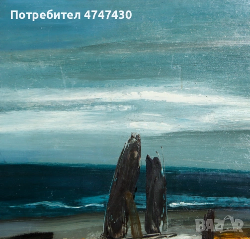 Петко Серкеджиев маслени бои пейзаж, снимка 4 - Картини - 53621279