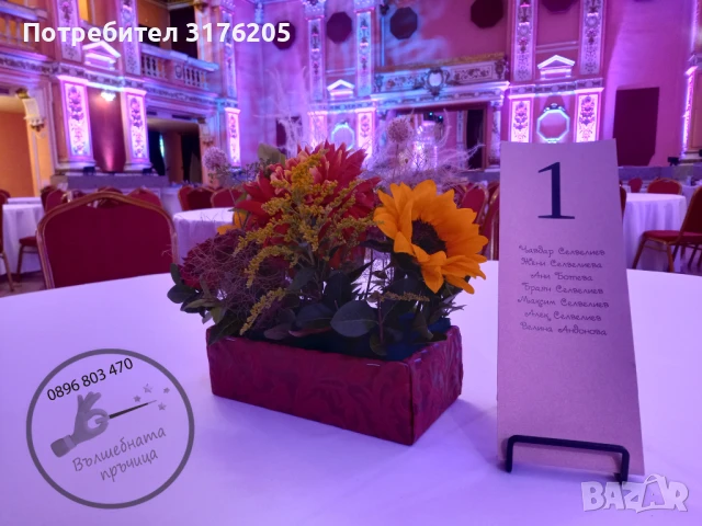 Декорация с естествени / изкуствени цветя, снимка 2 - Изкуствени цветя - 51197931