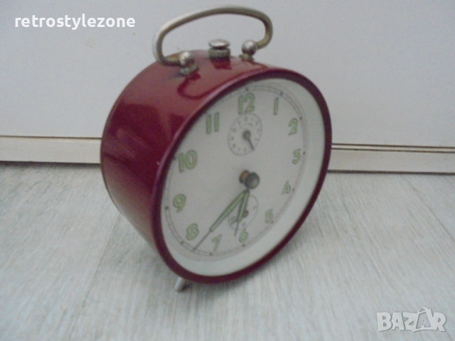 № 8302 Стар механичен часовник / будилник , снимка 3 - Антикварни и старинни предмети - 51967570