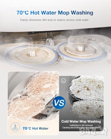 ​Продавам един от най-добрите и компактни роботи на пазара за 2024 г. – Ecovacs Deebot T30 Pro Omni , снимка 5 - Прахосмукачки - 52964615