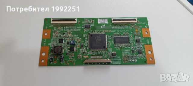 TCON Board FHD60C4LV0.3. Свалено от телевизор Samsung LE40A558P3F. Работещ със счупен дисплей., снимка 1 - Части и Платки - 46599328