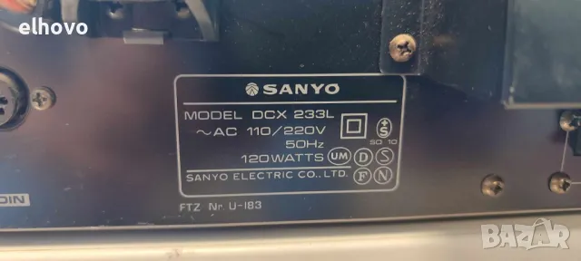 Ресивър Sanyo DCX 233L, снимка 13 - Ресийвъри, усилватели, смесителни пултове - 47375364