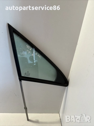 Предно дясно странично стъкло за прозорец врата Комби за Peugeot 2008 407SW (2008), снимка 2 - Части - 53742312