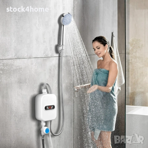 Проточен бойлер Piduules, 3500W, 220V, с комплект за душ,  защита от протичане, водоустойчив, снимка 4 - Други - 52833423