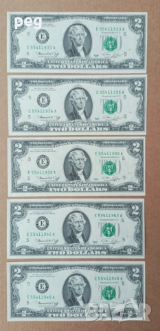 Банкноти $2 1976 година UNC