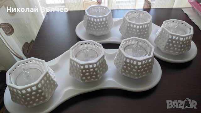 Премиум декоративни LED свещници – комплект 3 броя | Модерен арт дизайн | Готов подарък, снимка 3 - Декорация за дома - 53130563