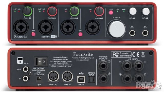 Focusrite Scarlett 18i8, снимка 1 - Други - 46202180