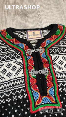 Мъжки вълнен пуловер DALE OF NORWAY Размер: XL Отлично състояние, снимка 3 - Пуловери - 52894111